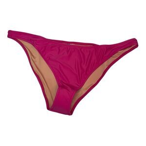 NWT J.Crew Bikini Bottoms  XXL Fuchsia Pink Recycled Polyamide Elastic Swimwear